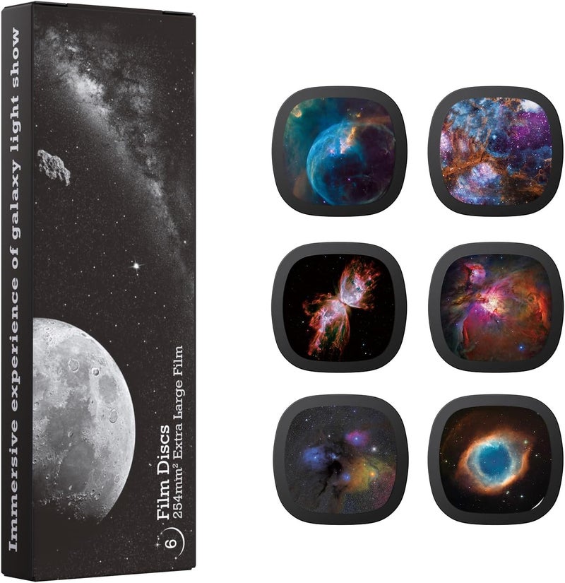 Ainael Galaxy Projector Disc – Ultra HD Projector Slide, Compatible with Galaxy Projectors and Model SKE-TKQ01 & BL-DQY02 Projectors – 6 Disc Set (Nebula A) - Image 1